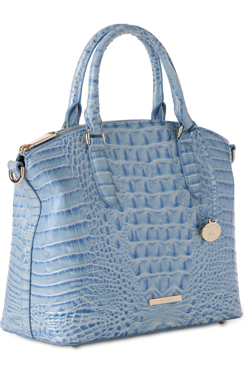 Brahmin Duxbury Croc Embossed Leather Satchel, Alternate, color,