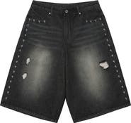 RtA Gustavo Oversize Denim Bermuda Shorts