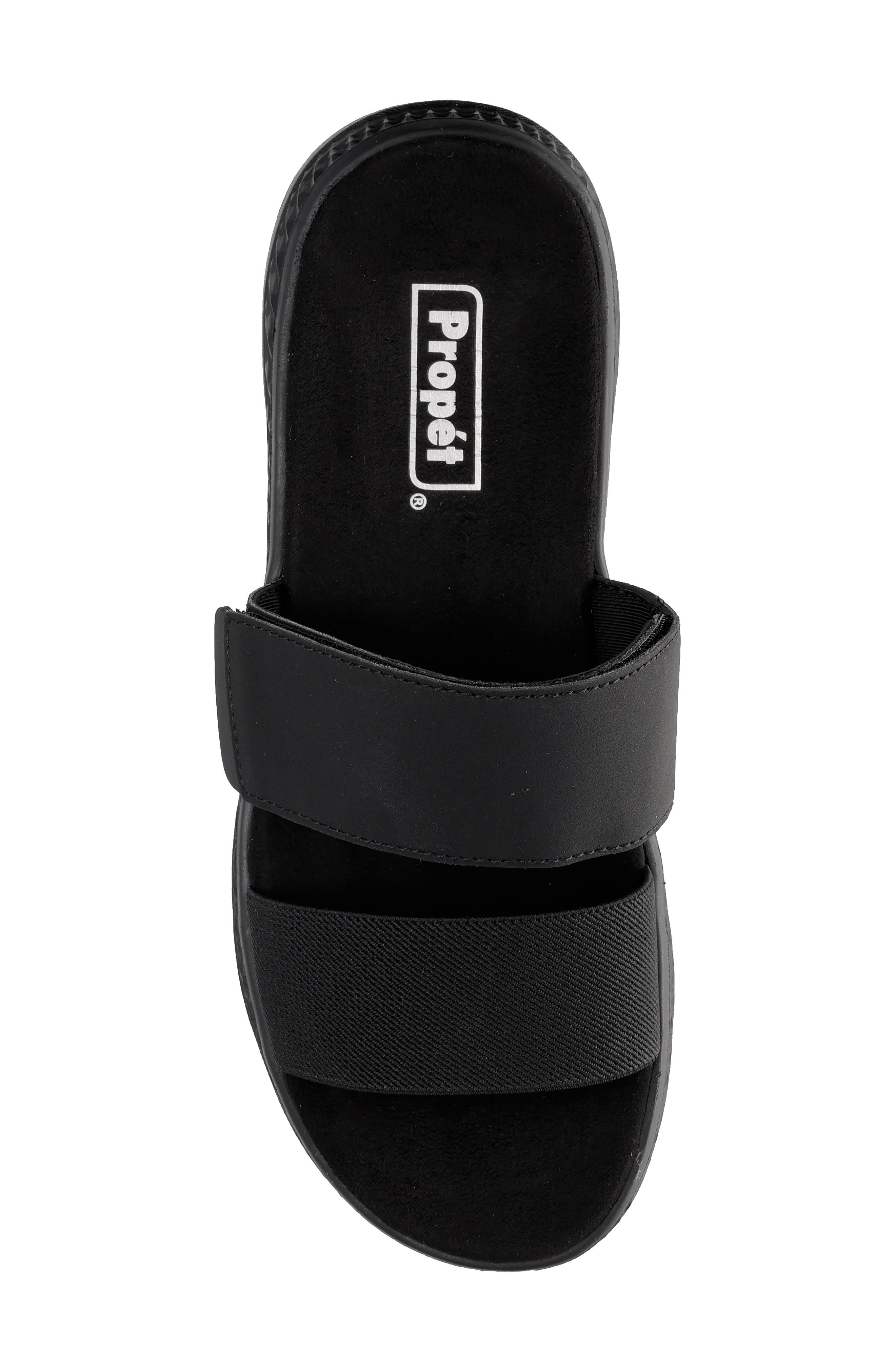 Propét TravelActive Allegra Slide Sandal, Alternate, color, Black