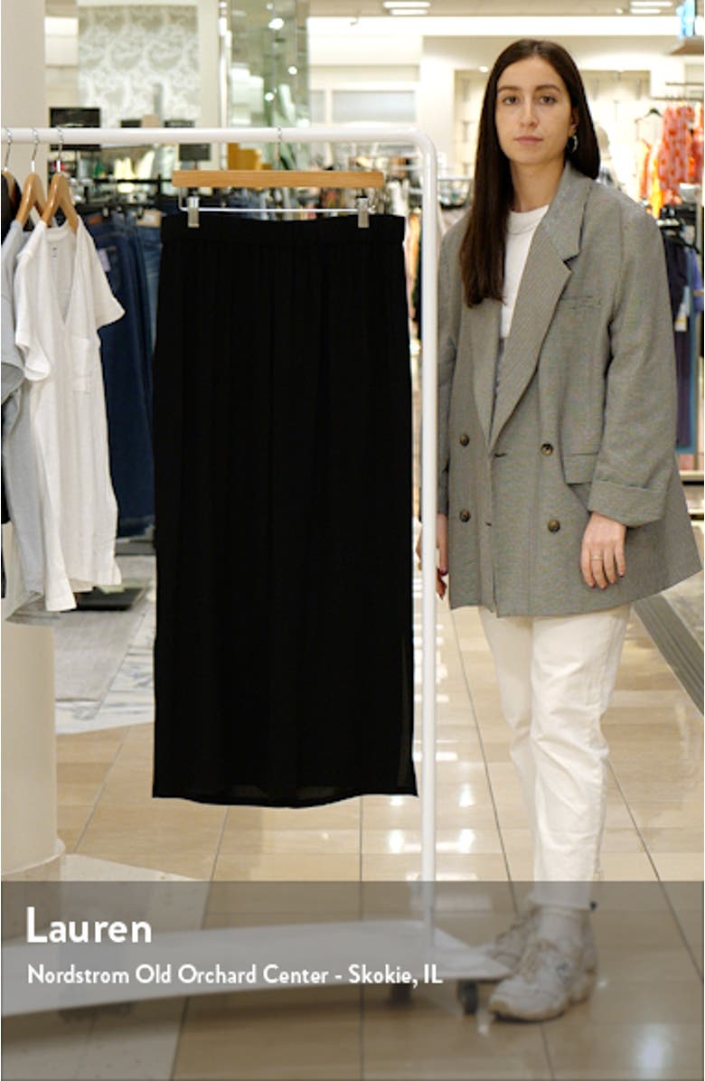 Silk Georgette Crepe Ankle Straight Leg Pants, sales video thumbnail