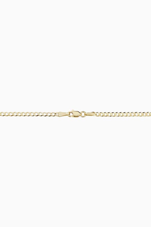 Shop Oradina 10k Gold Carmine Curb Petite Bracelet In Yellow Gold