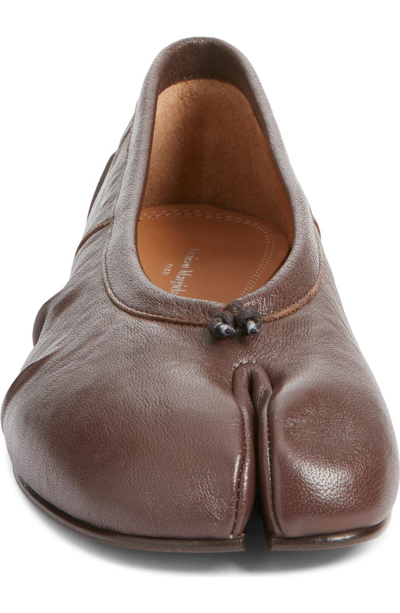Maison Margiela Tabi Ballet Flat, Alternate, color, Moka