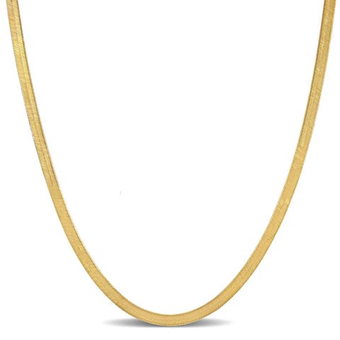 Flex Herringbone Chain Necklace 10k Gold