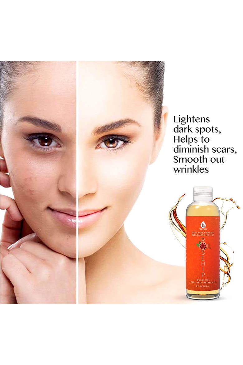 100% Pure Rosehip Oil 6 Oz, Alternate, color, Multicolor