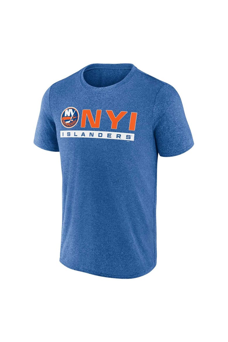 Men's Fanatics Branded Heather Royal New York Islanders Playmaker T-Shirt, Alternate, color, Heather Royal