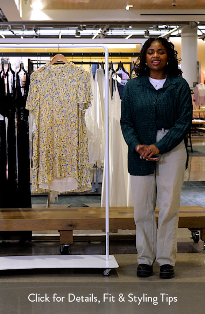 Ryla Floral Silk Shift Dress, sales video thumbnail