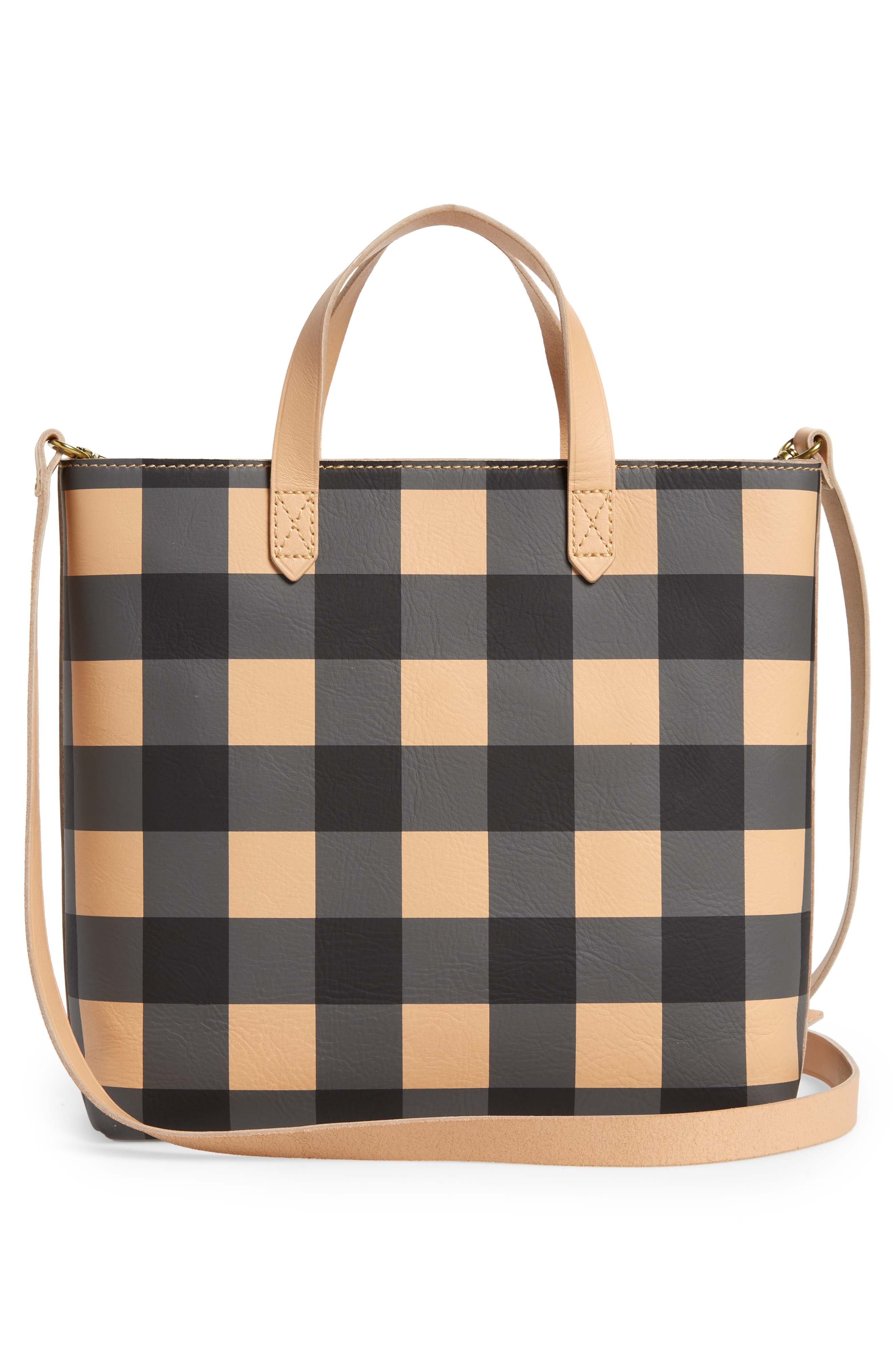 Madewell Small Transport Leather Crossbody Tote, Alternate, color, 