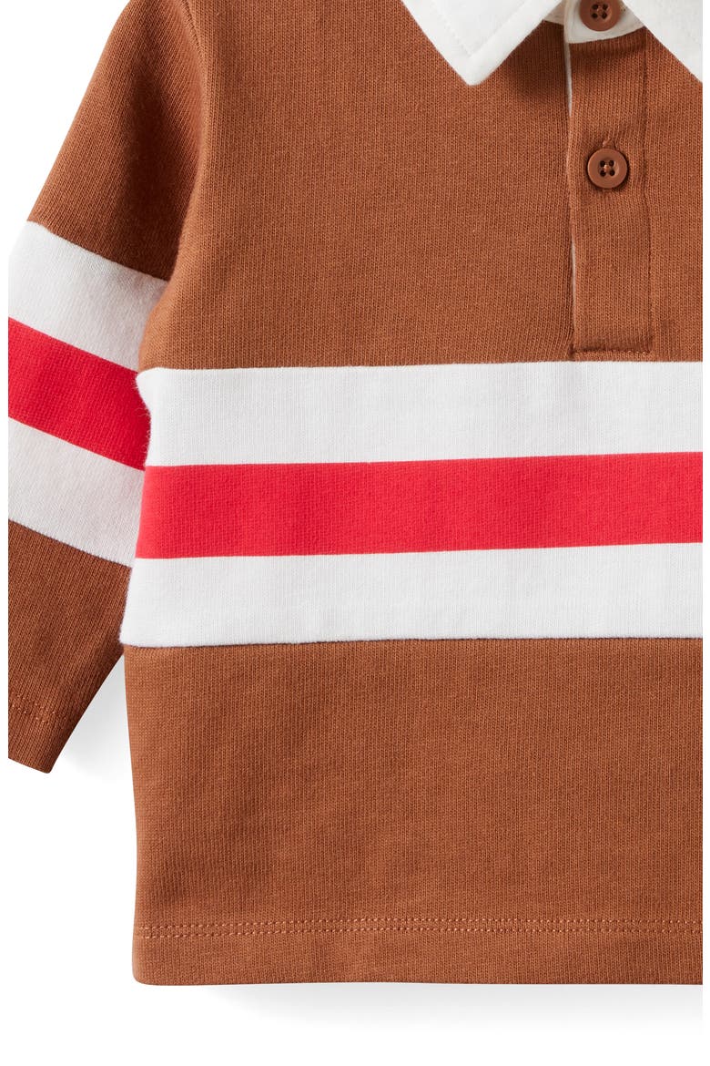 Ari Rugby Polo, Alternate, color, Chestnut Varsity Red