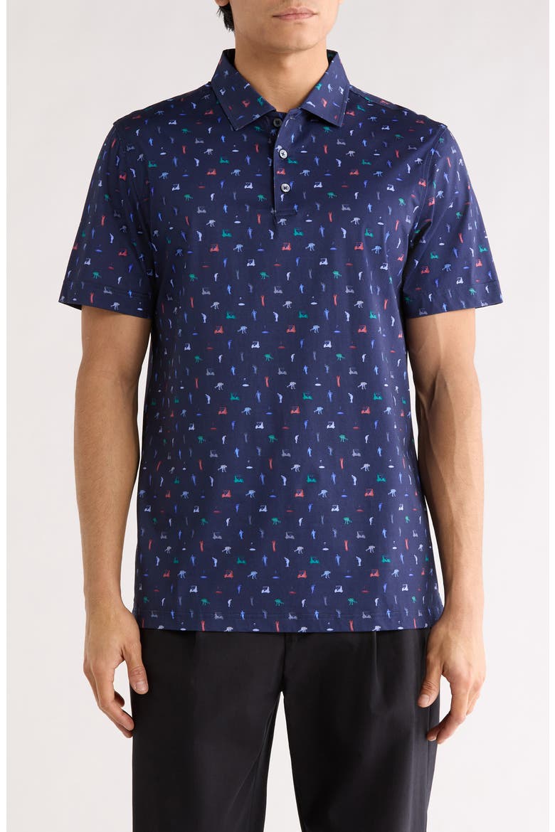 Victor OoohCotton® Golf Polo, Main, color, MIDNIGHT