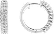 EFFY Sterling Silver Diamond Hoop Earrings - 0.28ct.