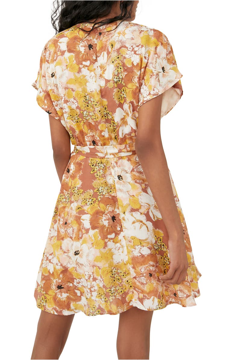 Free People Freddy Tie Waist Minidress, Alternate, color, 