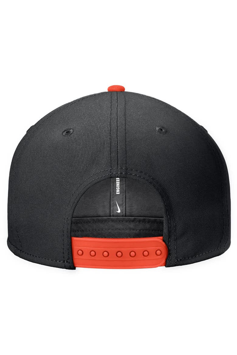 Men's Nike Black Oklahoma State Cowboys Vintage Script Pro Dri-FIT Snapback Hat, Alternate, color, Black