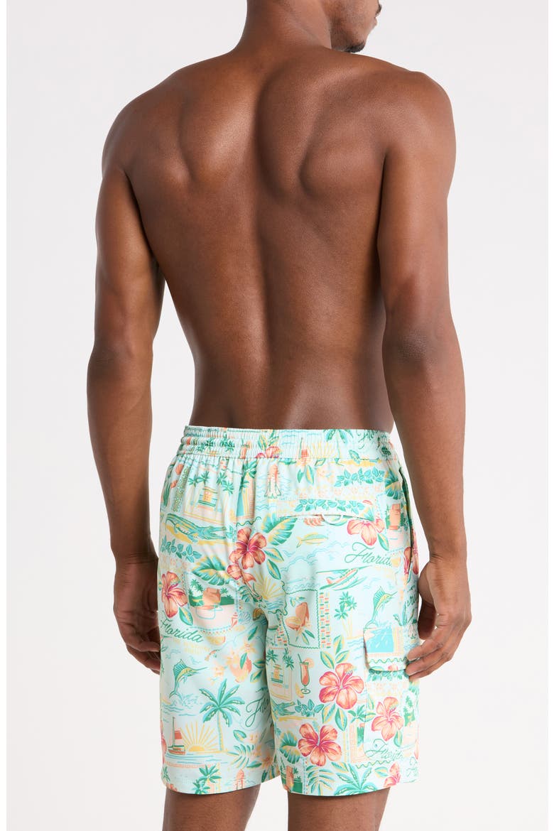 Baja Florida Fun 8 Swim Trunks, Alternate, color, 5230-GULF SHORE