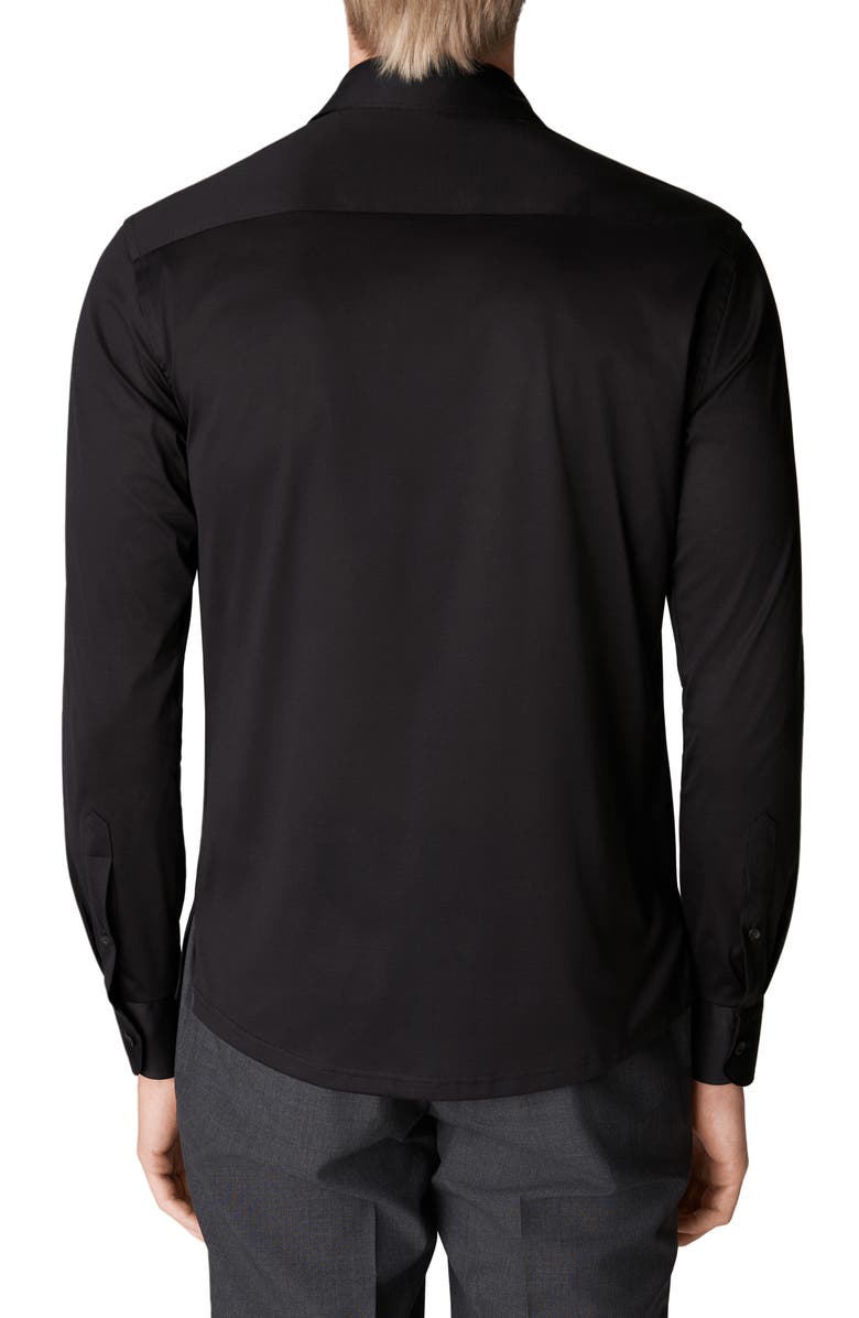 Eton Contemporary Fit Cotton Jersey Shirt, Alternate, color,