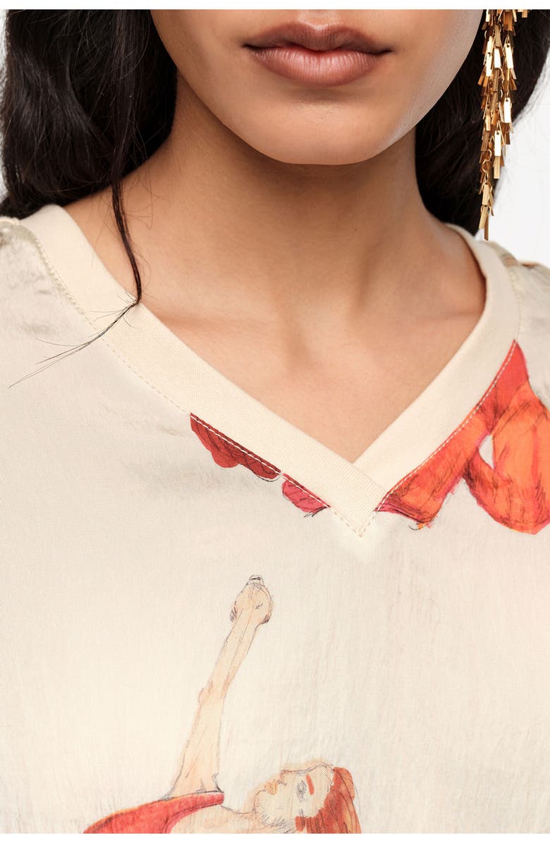 Bimba y Lola Oversize Fluid Dancers T-shirt, Alternate, color, Dancers