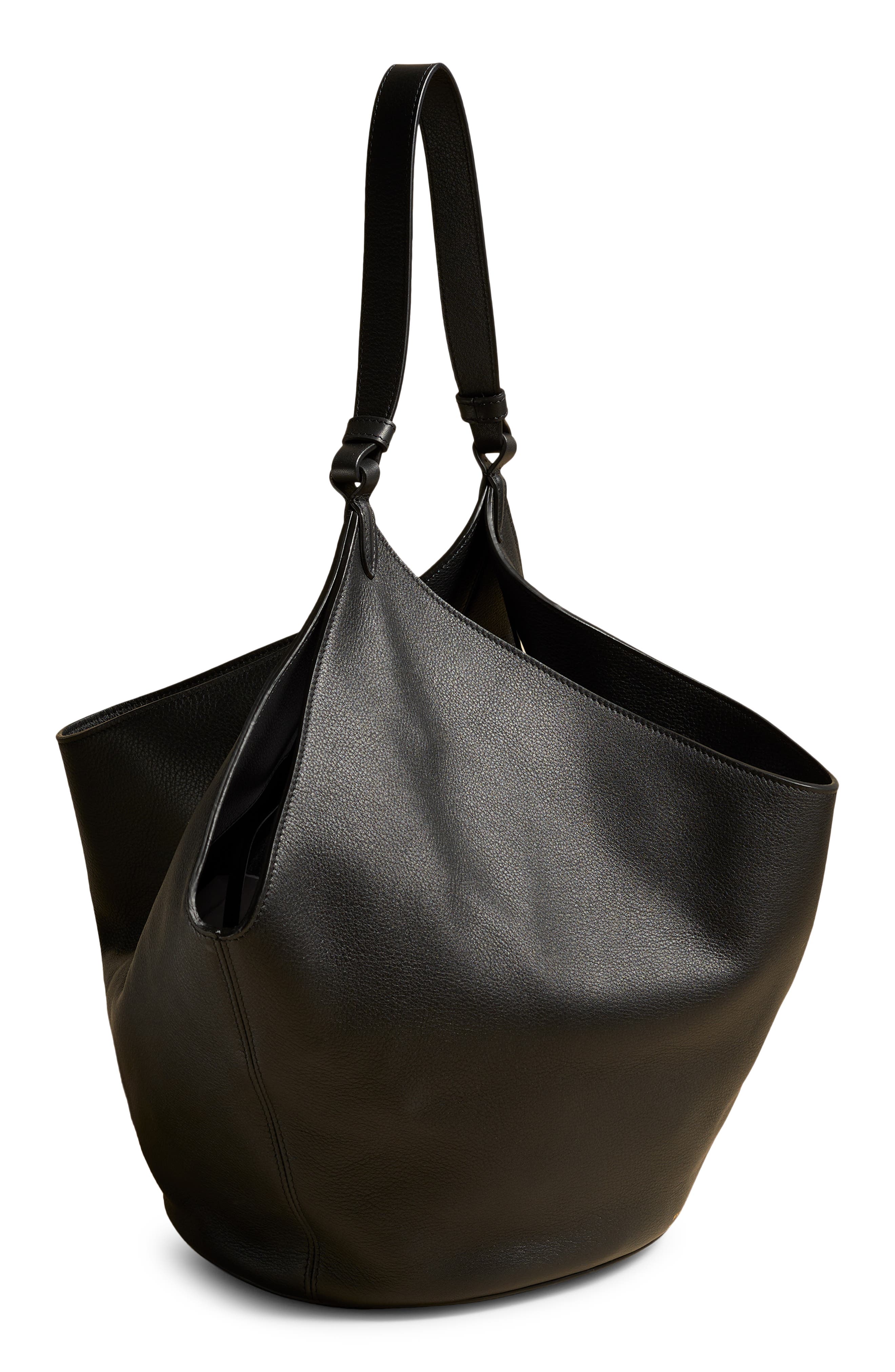 Khaite Medium Lotus Leather Tote, Alternate, color, 