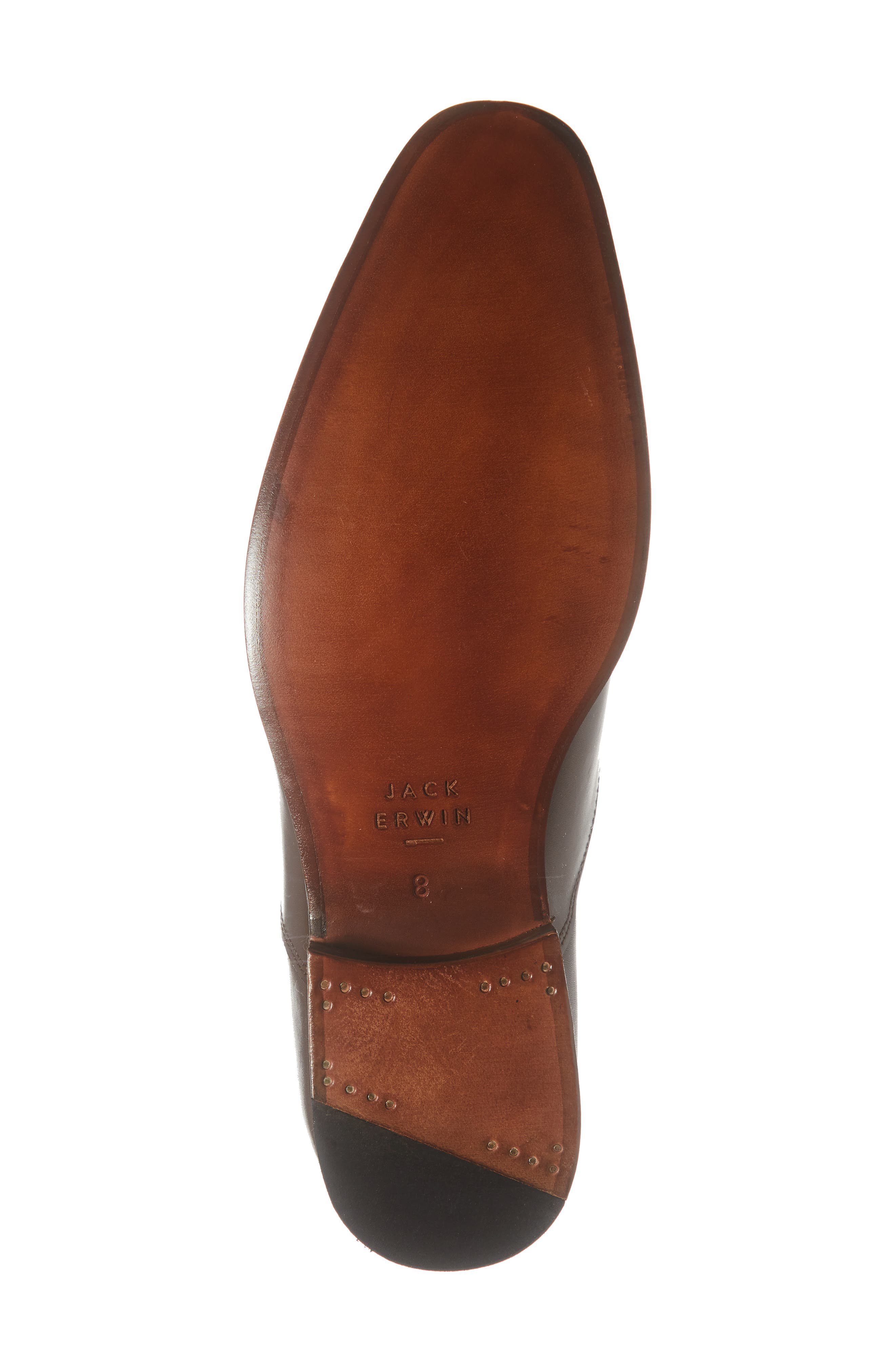 Walker Cap Toe Oxford, Alternate, color, BROWN LEATHER