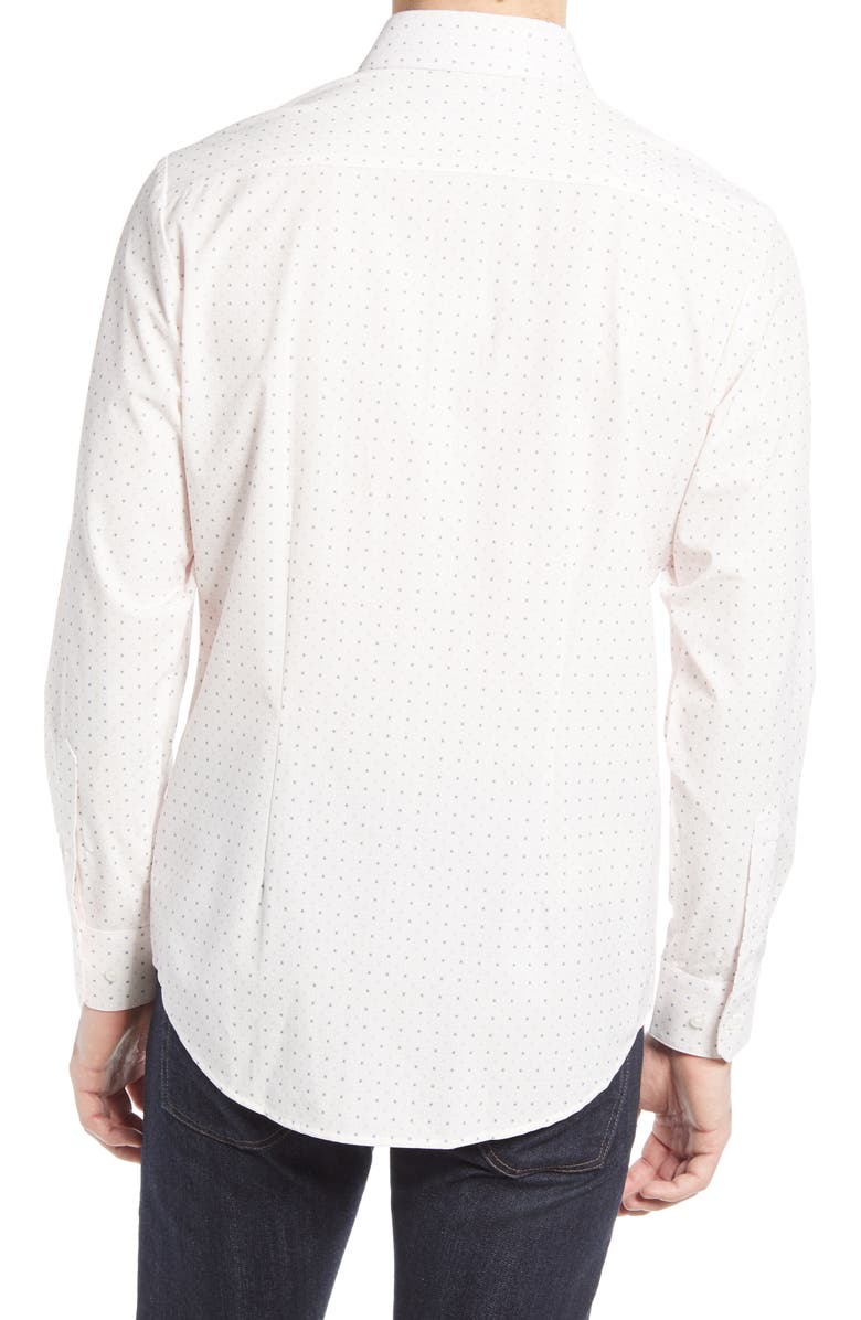 Mizzen+Main Leeward Stretch Dot Button-Up Shirt, Alternate, color,