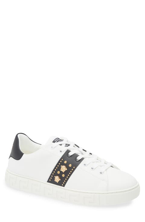 Studded Greca Sneaker (Men)