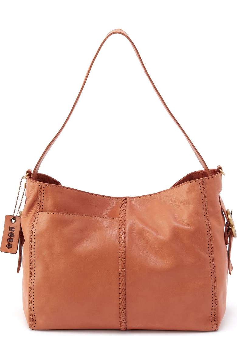 HOBO Render Leather Shoulder Bag, Main, color, Harvest Wheat