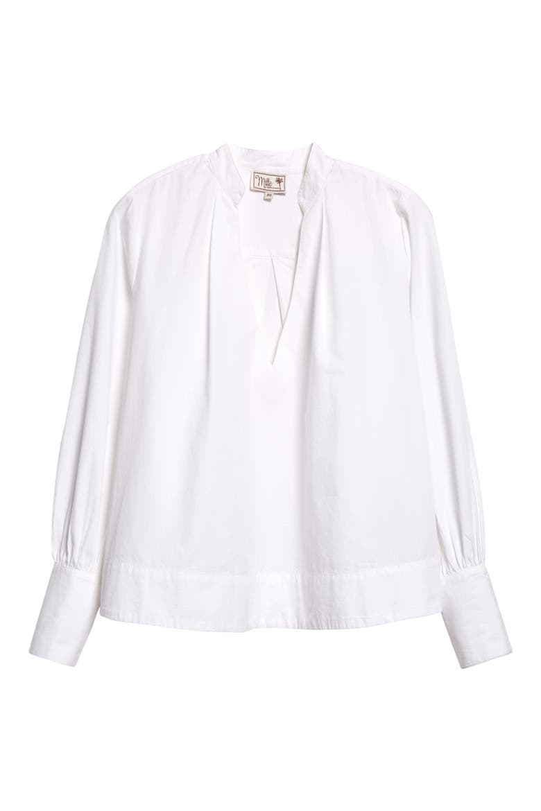Freya Floral Embroidered Cotton Top, Alternate, color, WHITE