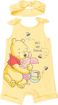 Disney Winnie the Pooh Sleeveless Romper and Headband Set