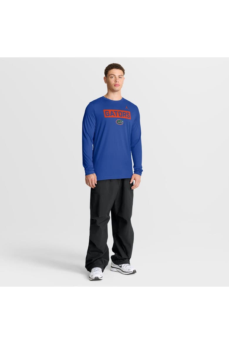 Men's Jordan Brand Royal Florida Gators Primetime Campus 2-Hit Legend Dri-FIT Long Sleeve T-Shirt, Alternate, color, Royal