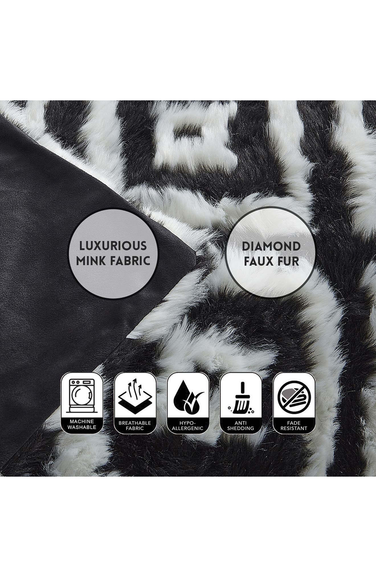 INSPIRED HOME Animal Print Faux Fur Throw Blanket | Nordstromrack
