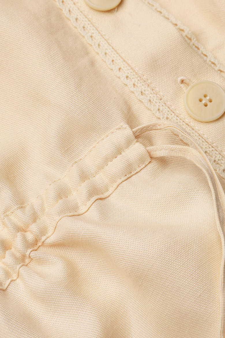 Lace-Insert Floral-Applique Blouse, Alternate, color, Light Apricot