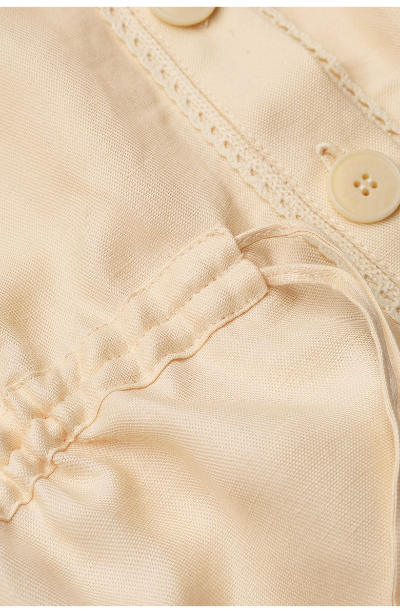 Malva Florea Lace-Insert Floral-Appliqu Blouse, Alternate, color, Light Apricot