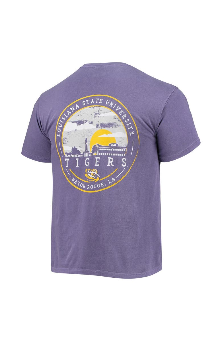 IMAGE ONE Men's Purple LSU Tigers Circle Campus Scene T-Shirt, Alternate, color, 