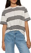 Sanctuary Tuck It Under Stripe Cotton T-Shirt
