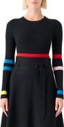 Akris punto Stripe Virgin Wool Rib Sweater