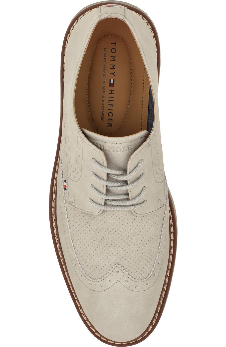 Tommy Hilfiger Hinede Wingtip Derby, Alternate, color, Light Grey