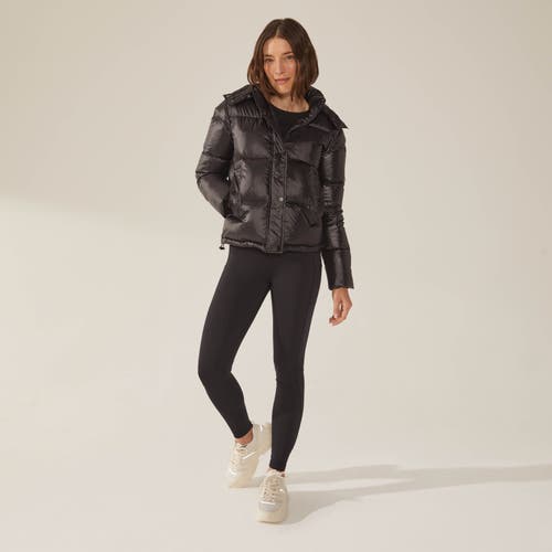 Italic Adeline Hooded Down Puffer Jacket In Cream