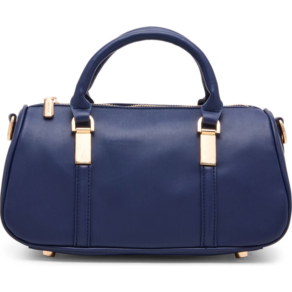 Anne Klein Midi Top Handle Satchel In Blue