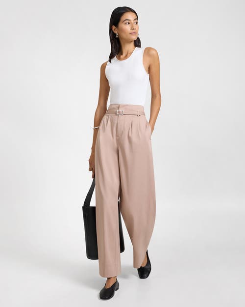 Onia Lyocell Paperbag Trouser In Pink