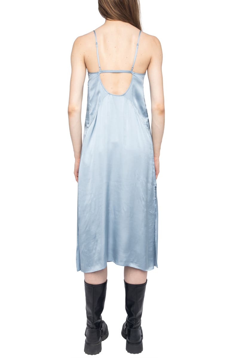 Zadig & Voltaire Rialta Satin Slipdress, Alternate, color, 