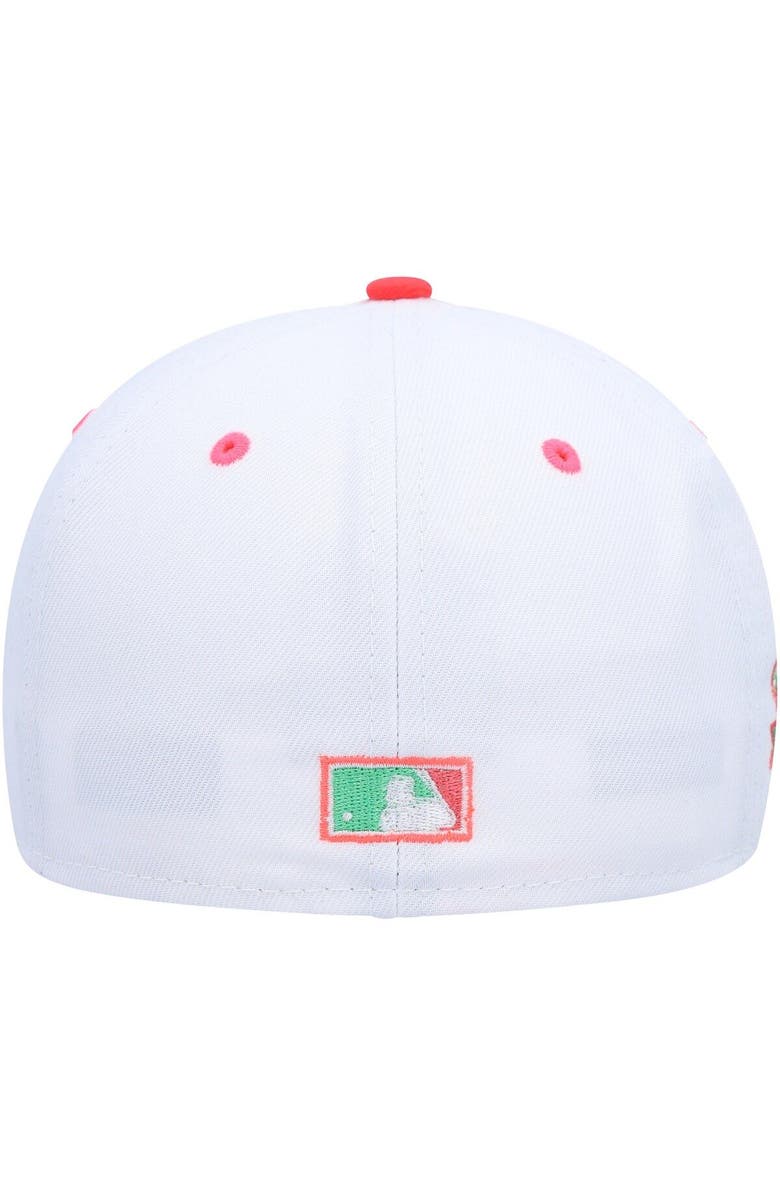 New Era Men's New Era White/Green Oakland Athletics Watermelon Lolli 59FIFTY Fitted Hat, Alternate, color,