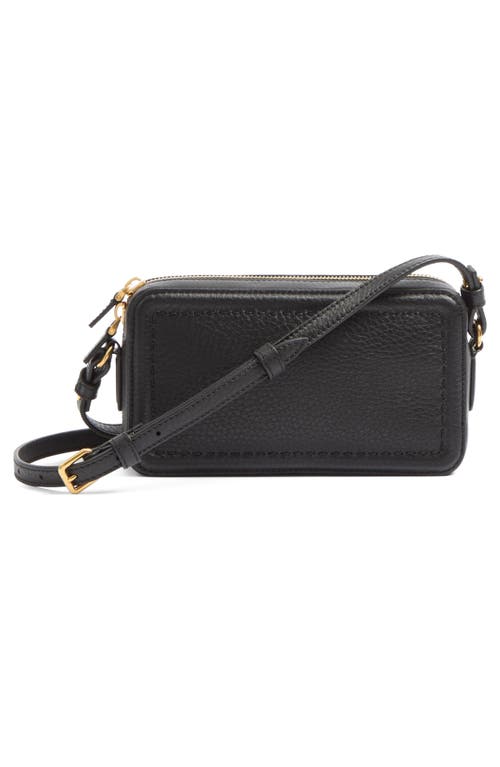 Valentino Vlogo Alltime Mini Leather Camera Bag In Black