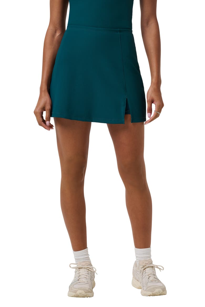 Move Knit Rib Miniskort, Main, color, DARK SEA