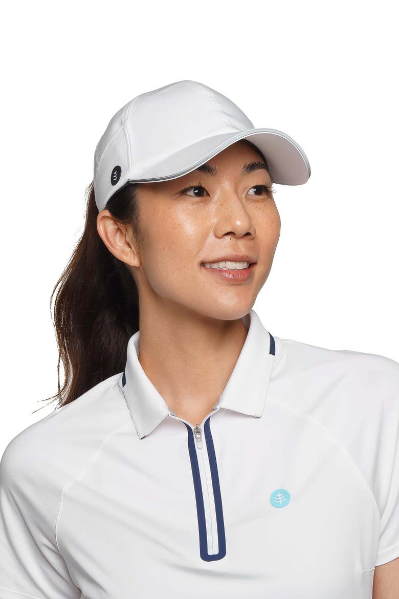 Women's Racket Padel Ponytail Cap, UPF 50+ Sun Protection, Alternate, color, White
