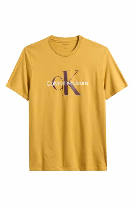 Calvin Klein Monogram Logo Crew Neck T-Shirt