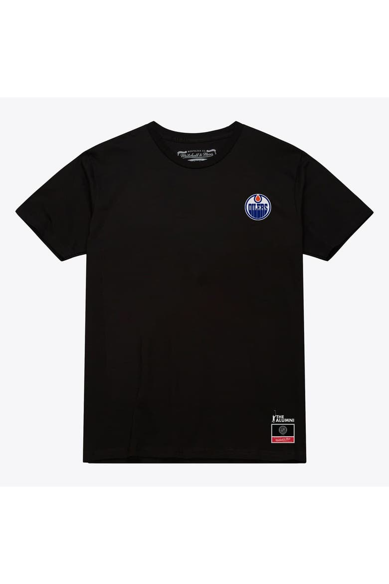 Men's Mitchell & Ness Wayne Gretzky Black Edmonton Oilers Photo T-Shirt, Alternate, color, Black