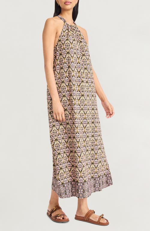 The Good Journey Halter Neck Maxi Dress In Brown