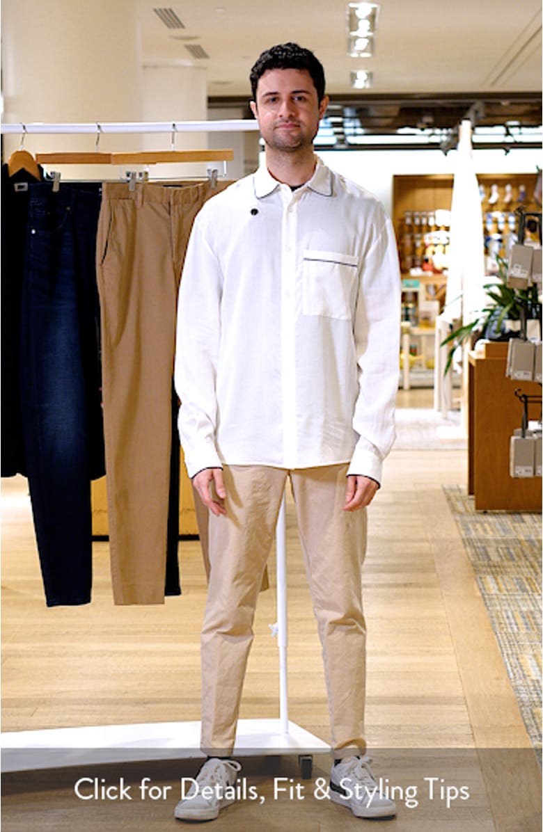 Jordan Regular Fit Piping Button-Up Shirt, sales video thumbnail