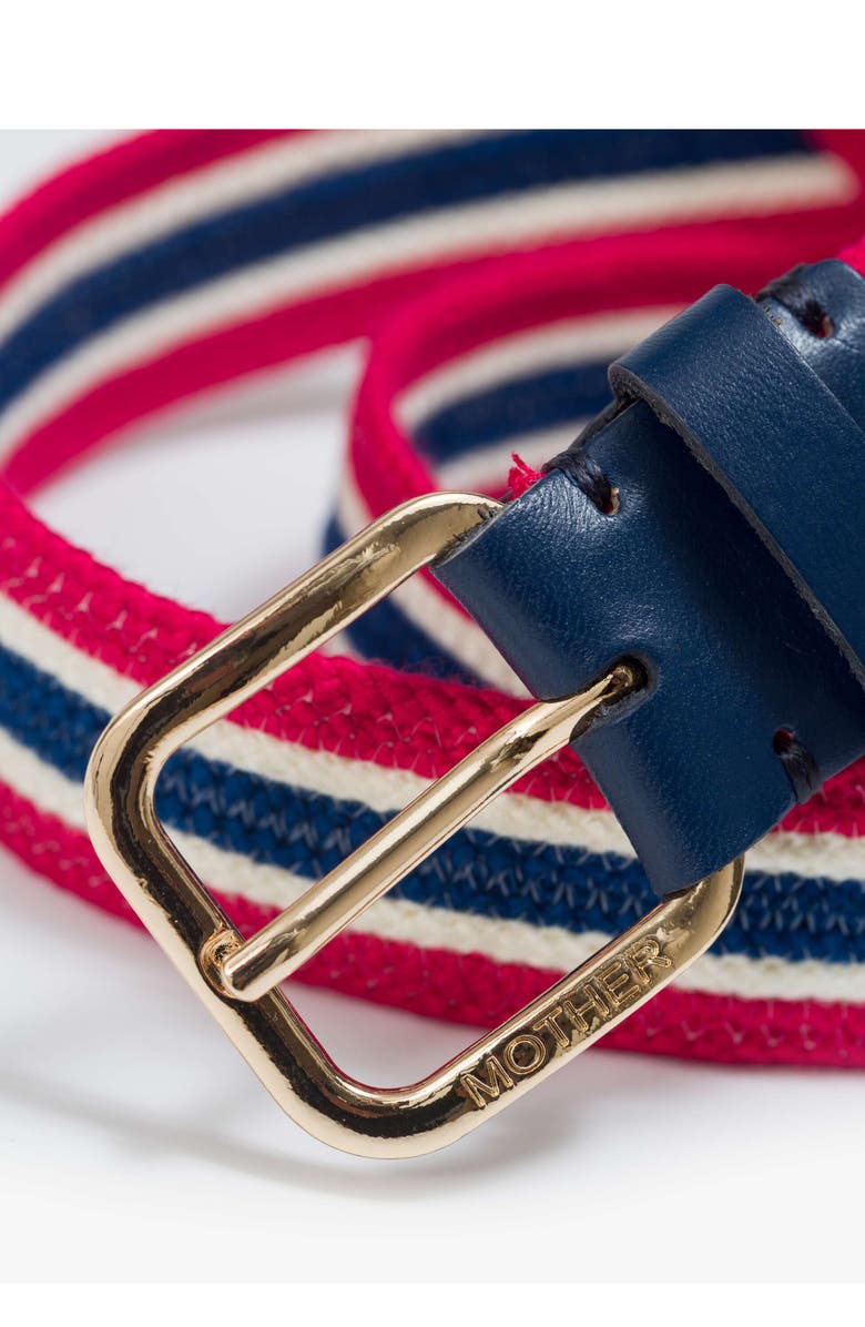 MOTHER The Braided Belt, Alternate, color, Good Game Navy