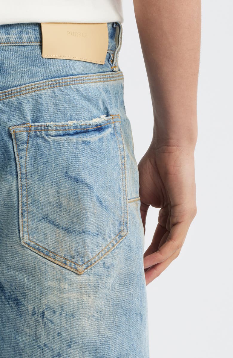 PURPLE BRAND Relaxed Fit Denim Shorts, Alternate, color, Mid Indigo