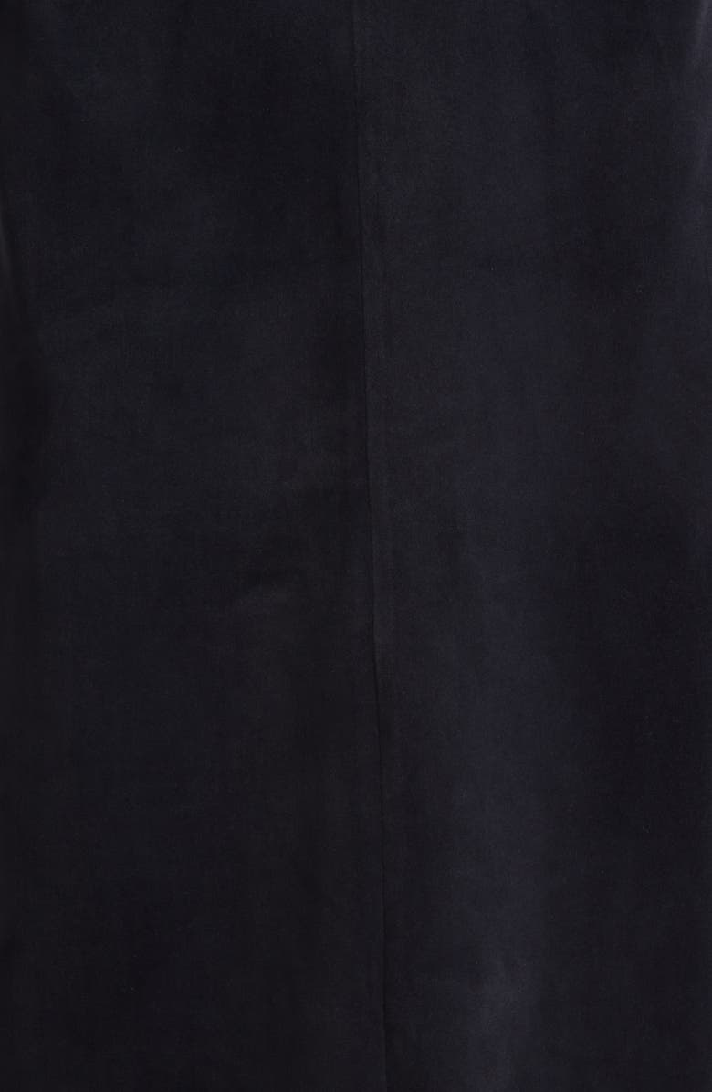 Alice + Olivia Esther Shawl Collar Velvet Jacket, Alternate, color, Black