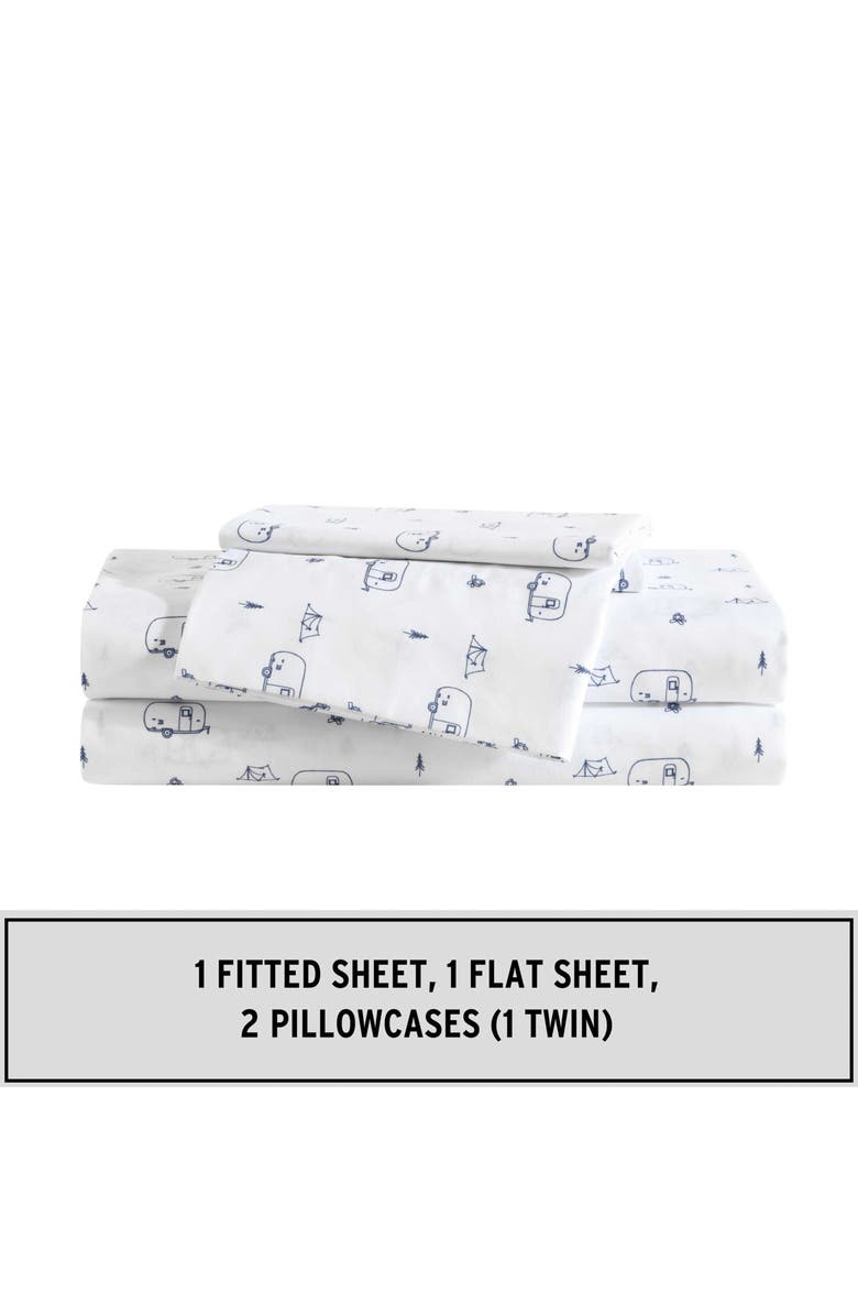 Eddie Bauer Travel Trailer Queen Sheet Set, Alternate, color, Blue